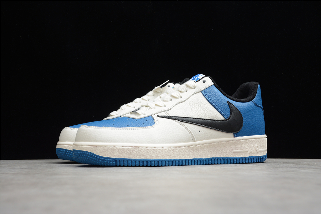 Air force 1 store white blue tick