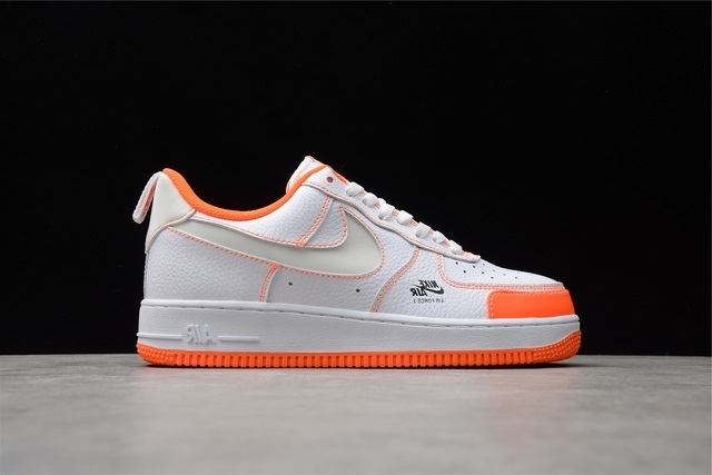 Nike air best sale force orange tick