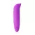 Vibrador ponto G aveludado com formato de golfinho - Roxo