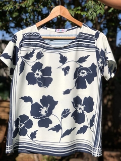 BLUSA MARI | Azulejo Floral