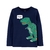 Blusa Carters Manga Longa Dinossauro