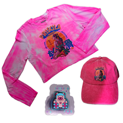 Conjunto Top + Gorra + Dije (Rosa)