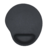 Mousepad oval com apoio espuma ergonômico preto
