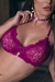 Lingerie Sexy Bitch com Chocker e ligas na internet