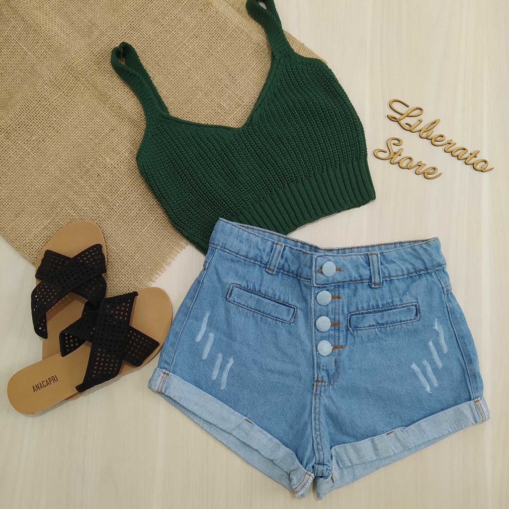 Shorts jeans e on sale cropped