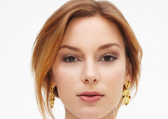 Leafs Iolite Earrings - comprar online