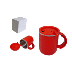 Caneca Inox com abs Redd 400 ml personalizada