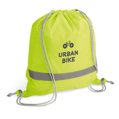 Sacola tipo mochila em 210D com elementos refletores - comprar online