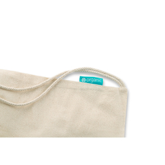 Sacola tipo mochila com cordão em algodão orgânico e personalizada com seu logo na internet