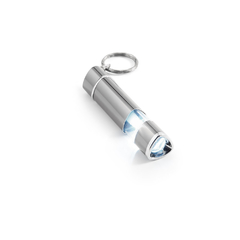 Chaveiro lanterna em alumínio com lanterna LED e personalizado com seu logo. - Mkt Brindes Personalizados 