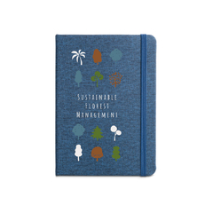 Caderno tipo moleskine ecológico formato A5 e com capa dura em pet - comprar online