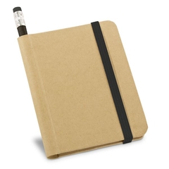bloco de anotação de bolso ecológico personalizado com lápis. - comprar online