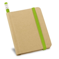 bloco de anotação de bolso ecológico personalizado com lápis. - loja online