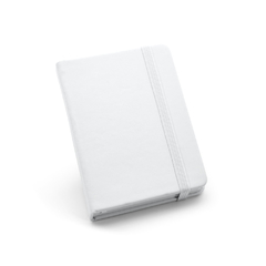 Caderno de bolso personalização com 80 folhas não pautadas capa dura em couro sintético - Mkt Brindes Personalizados 