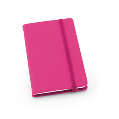 Caderno personalizado de bolso tipo moleskine com 80 folhas não pautadas, capa dura em couro sintético - loja online