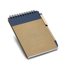 Imagem do Caderno de bolso personalizado e espiral com 60 folhas não pautadas de papel reciclado