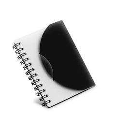Caderno A7 capa em pvc rigido e espiral personalizado com seu logo e com 80 folhas - Mkt Brindes Personalizados 