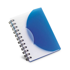 Caderno A7 capa em pvc rigido e espiral personalizado com seu logo e com 80 folhas