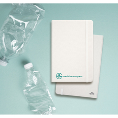 Caderno moleskine capa dura A5 capa em Pet reciclado com tratamento antibacteriano