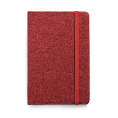Imagem do Caderno personalizado tipo moleskine A5 com capa dura forrada em tecido poliéster