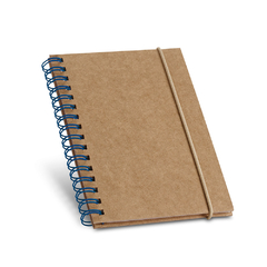 Caderno personalizado de bolso espiral com 60 folhas pautadas de papel reciclado e capa dura na internet