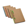 Caderno personalizado B6 espiral com 60 folhas pautadas de papel reciclado
