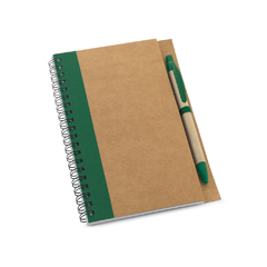 Imagem do Caderno B6 espiral personalizado e com 60 folhas não pautadas de papel reciclado