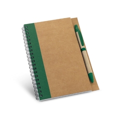 Caderno bloco de notas reciclado com 60 folhas e caneta reciclada - loja online