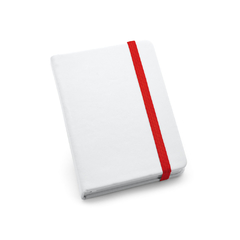 Caderno A6 tipo moleskine com capa dura personalizada e em couro sintético - loja online