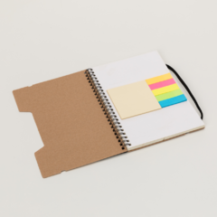 Caderno de e bloco de anotações personalizado com régua - Mkt Brindes Personalizados 