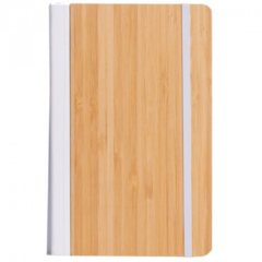 Caderno de anotações personalizado e capa ecológia de bambu na internet