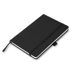 Caderno de anotações capa dura personalizado e com elástico e suporte para caneta. - loja online