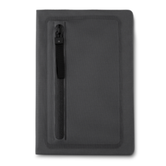 Caderno de anotações capa dura e personalizado e com porta objetos na capa - loja online