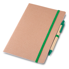 Caderno de anotações caneta em papel kraft e personalizados - loja online
