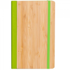 Caderno de anotações personalizado e capa ecológia de bambu - Mkt Brindes Personalizados 