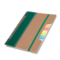 Caderno de anotações capa em papel kraft com elástico personalizado na internet