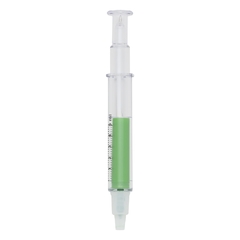 Caneta seringa marca texto e esferográfica personalizada corpo plástico em formato de seringa, - Mkt Brindes Personalizados 