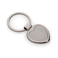 Chaveiro de metal formato coração personalizado na internet