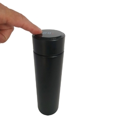 Imagem do Garrafa Squeeze Térmica Em Inox Com Termômetro na tampa e personalizada
