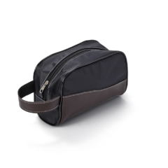 Necessaire personalizada em couro sintético e nylon 70 preto - comprar online