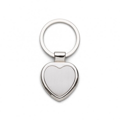 Chaveiro de metal formato coração personalizado - Mkt Brindes Personalizados 