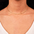 COLAR CHOKER MALHA ROLIÇA 2MM DOURADO - comprar online