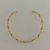 COLAR CHOKER ARO TORCIDO LISO DOURADO