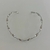 COLAR CHOKER ARO TORCIDO LISO RÓDIO BRANCO