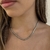 COLAR CHOKER MALHA SNAKE 4MM RÓDIO BRANCO