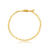 PULSEIRA LACRE COM FECHO GAVETA 3MM DOURADO