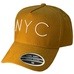 Boné New York City - Caramelo - Young Money - Original - Fecho Plástico - Combina com tudo - Envio Imediato - Qualidade Alta