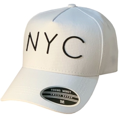 Imagem do Boné New York City - Branco - Young Money - Original - Fecho Plástico - Combina com tudo - Envio Imediato - Qualidade Alta