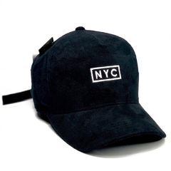 Boné Hype - NYC Camurça - Preto - Original - Fecho StrapBack - Combina com tudo - Envio Imediato - Qualidade Alta