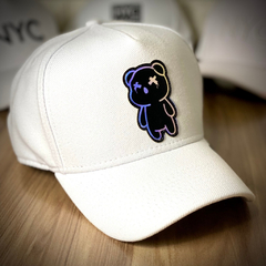 Boné Anth Co - Urso Ursinho - Branco - Aba Curva - Snapback - Original - Unisex